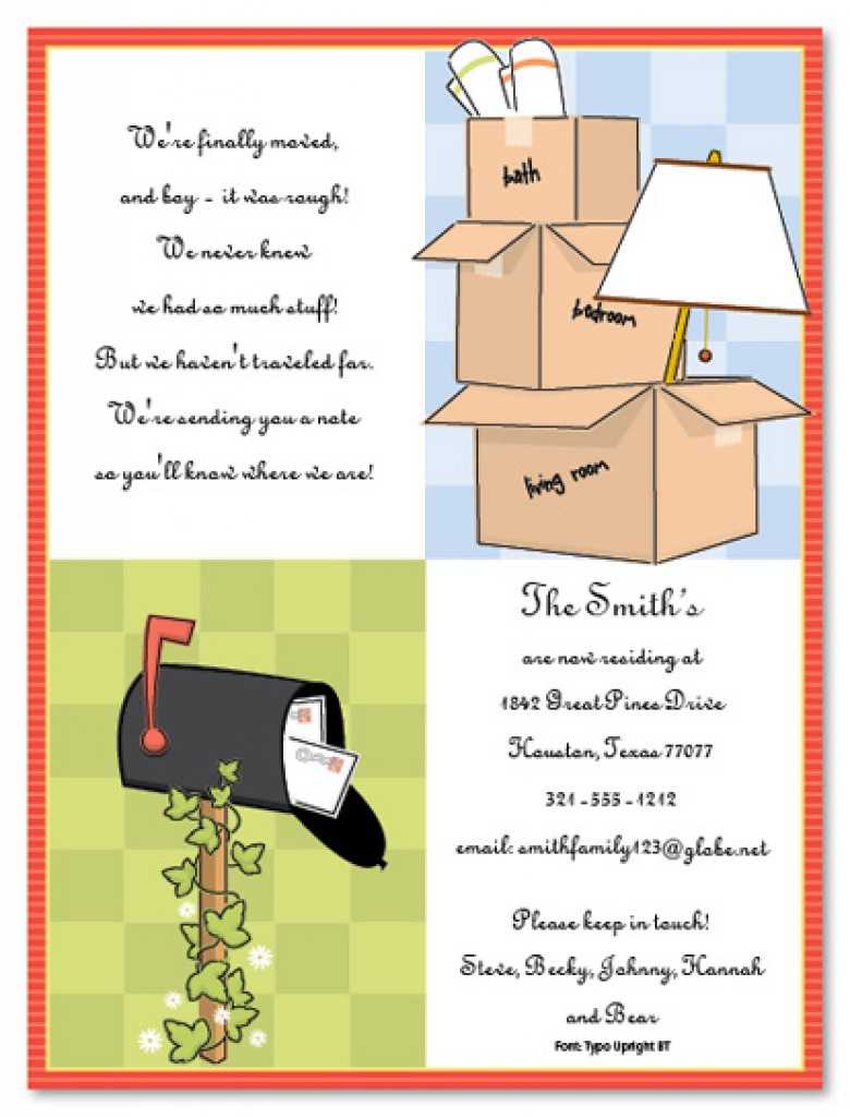 038 Housewarming Invitation Template Microsoft Word Free Pertaining To Free Moving House Cards Templates