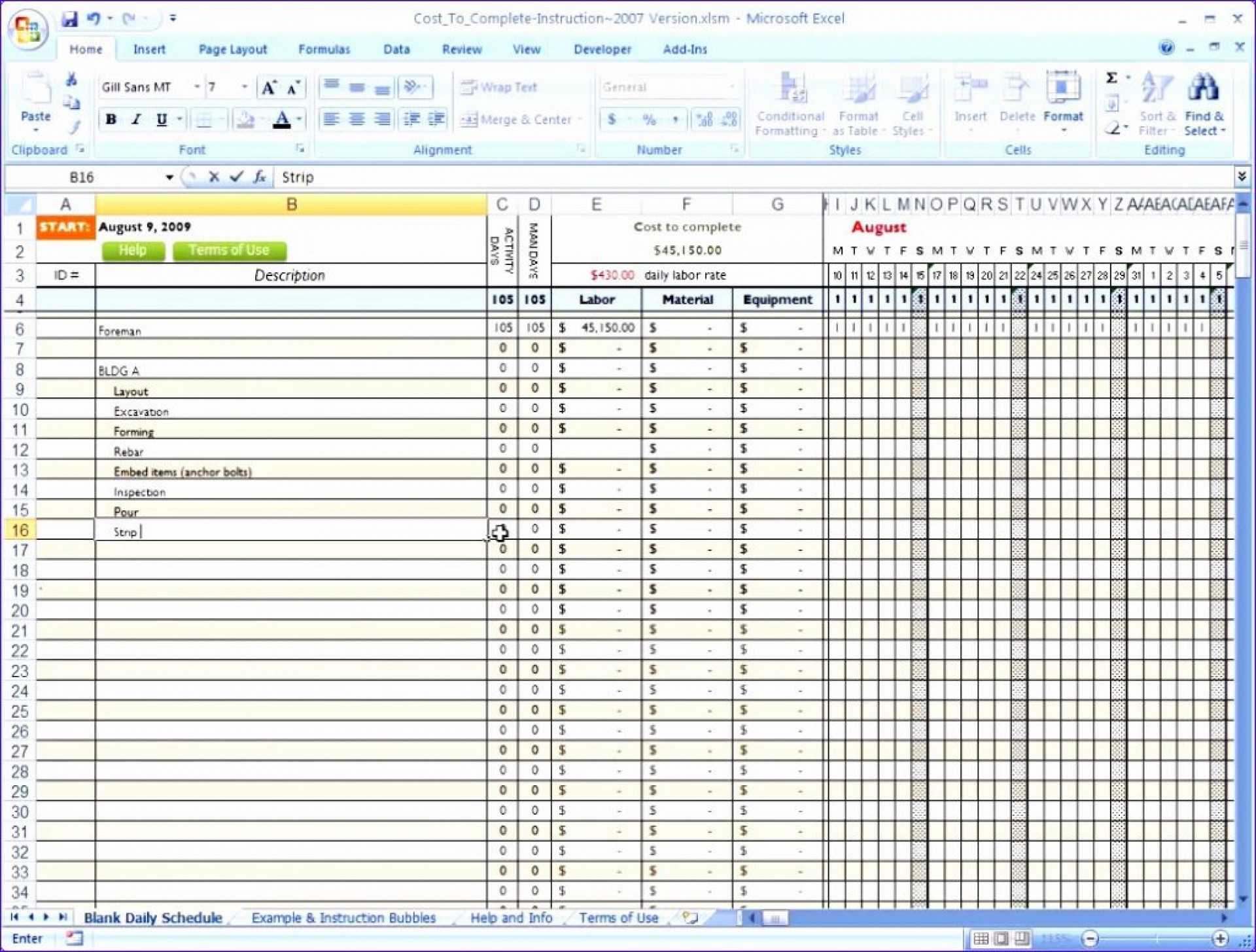 039 Excel Construction Schedule Template Ideas Using Free Inside Construction Schedule Template Excel Free Download