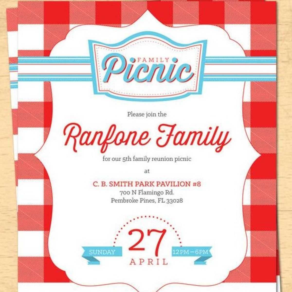 10+ Family Reunion Invitation Template Word, Psd, Eps And Ai Inside Family Reunion Flyer Template