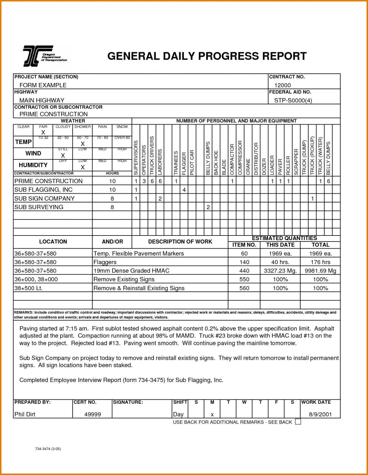 10 Project Progress Reports Templates | Resume Samples Pertaining To Construction Daily Progress Report Template