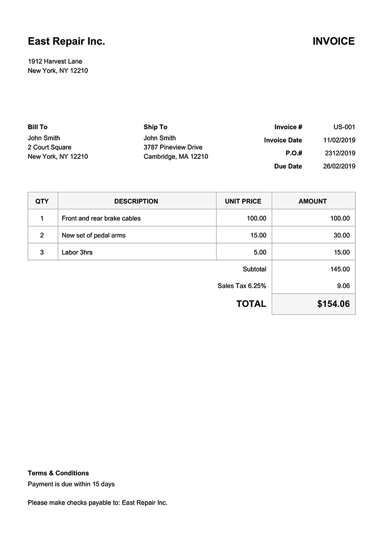 100 Free Invoice Templates | Print & Email Invoices Pertaining To Download An Invoice Template
