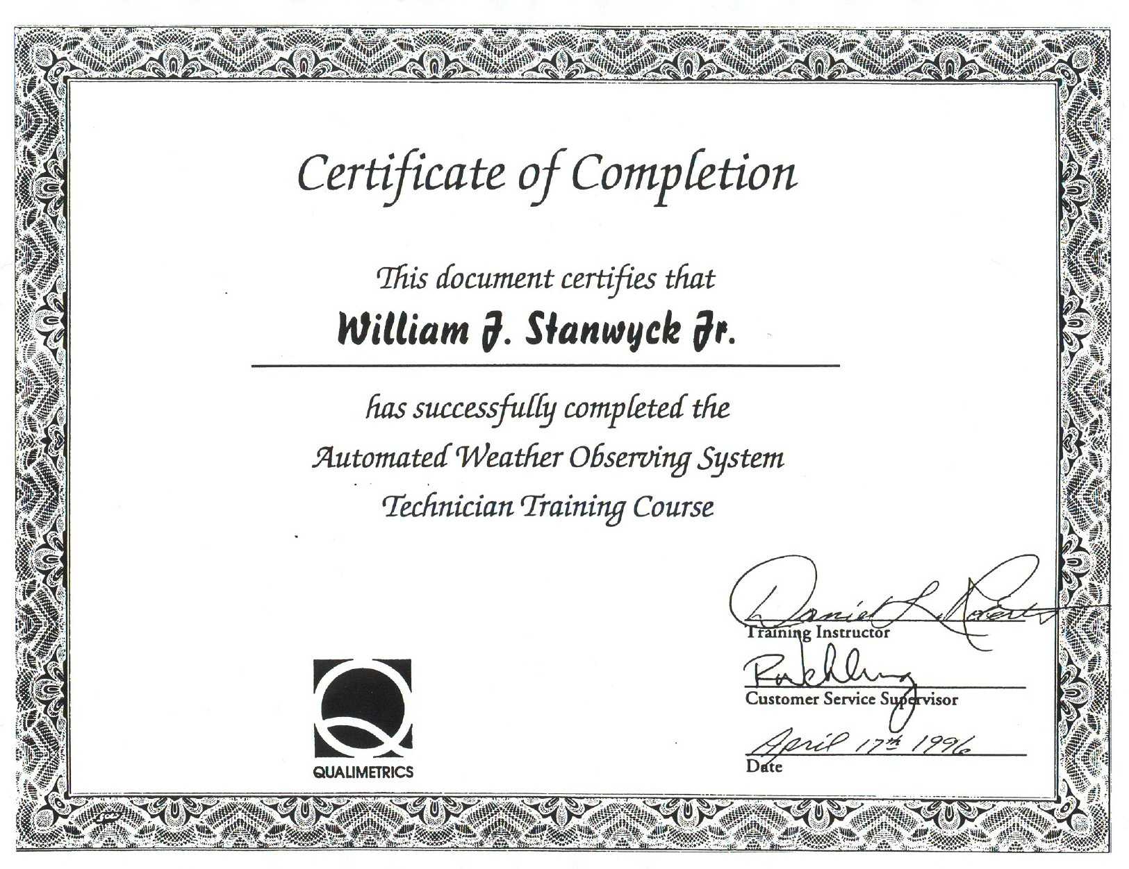 12 13 Samples Of Certificates Of Completion | Mysafetgloves Inside Fall Protection Certification Template