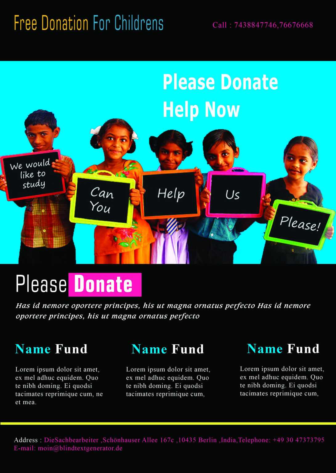 12-adorable-donation-flyers-for-your-fundraising-events-regarding