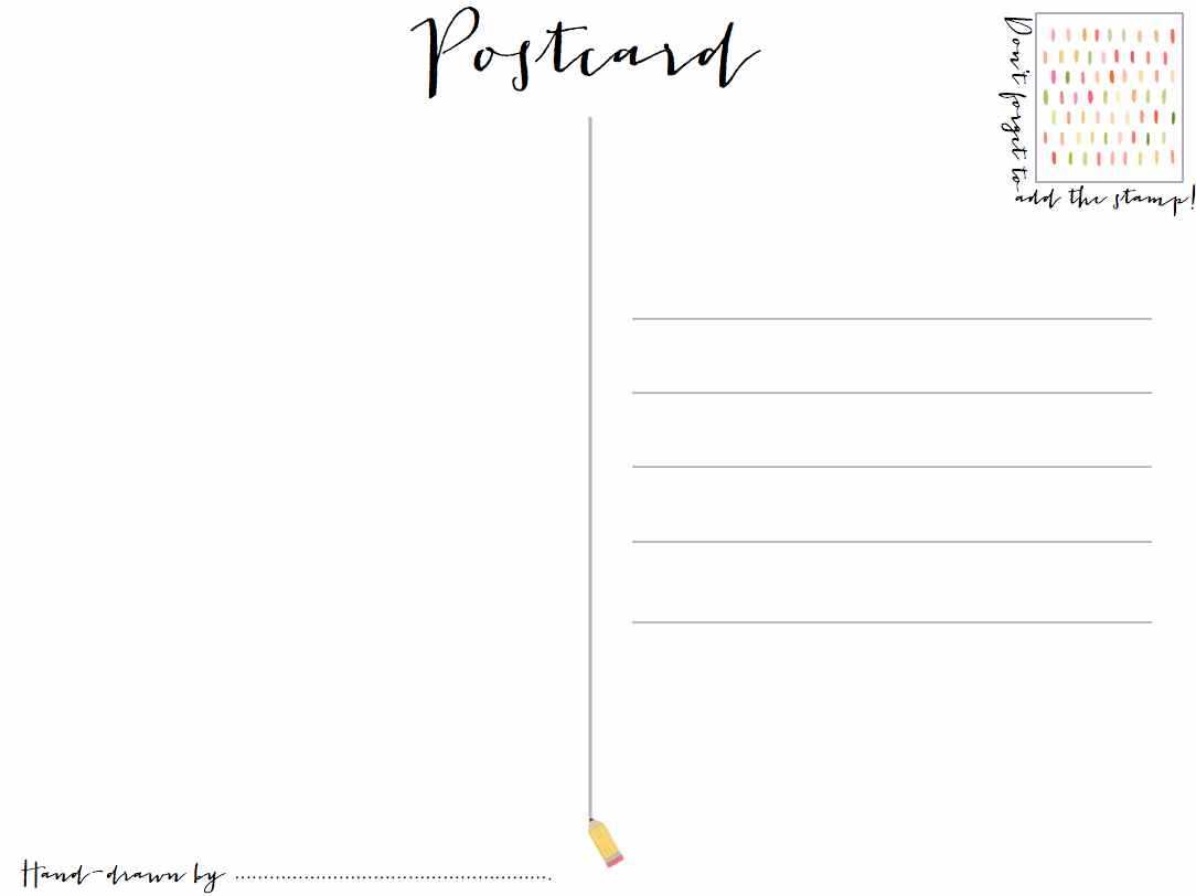12 Best Photos Of Free Downloadable Postcard Templates Throughout Free Downloadable Postcard Templates