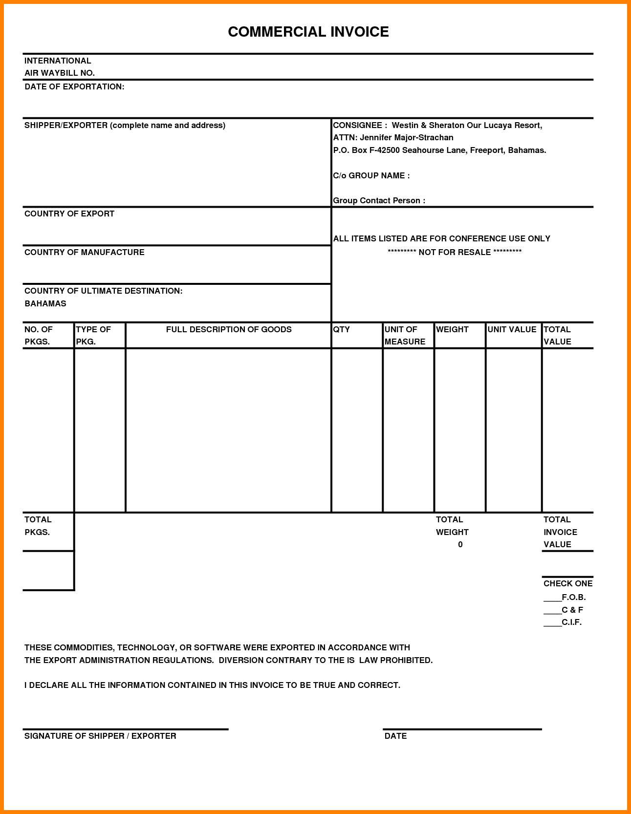 12 Fedex International Document Shipping | Resume Letter Within Fedex Proforma Invoice Template