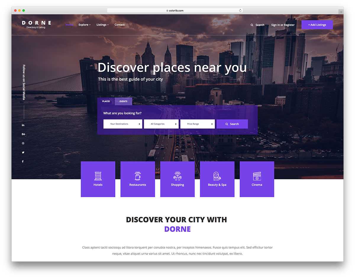 14 Best Free Directory Website Templates 2019 – Colorlib Throughout Free Business Directory Template