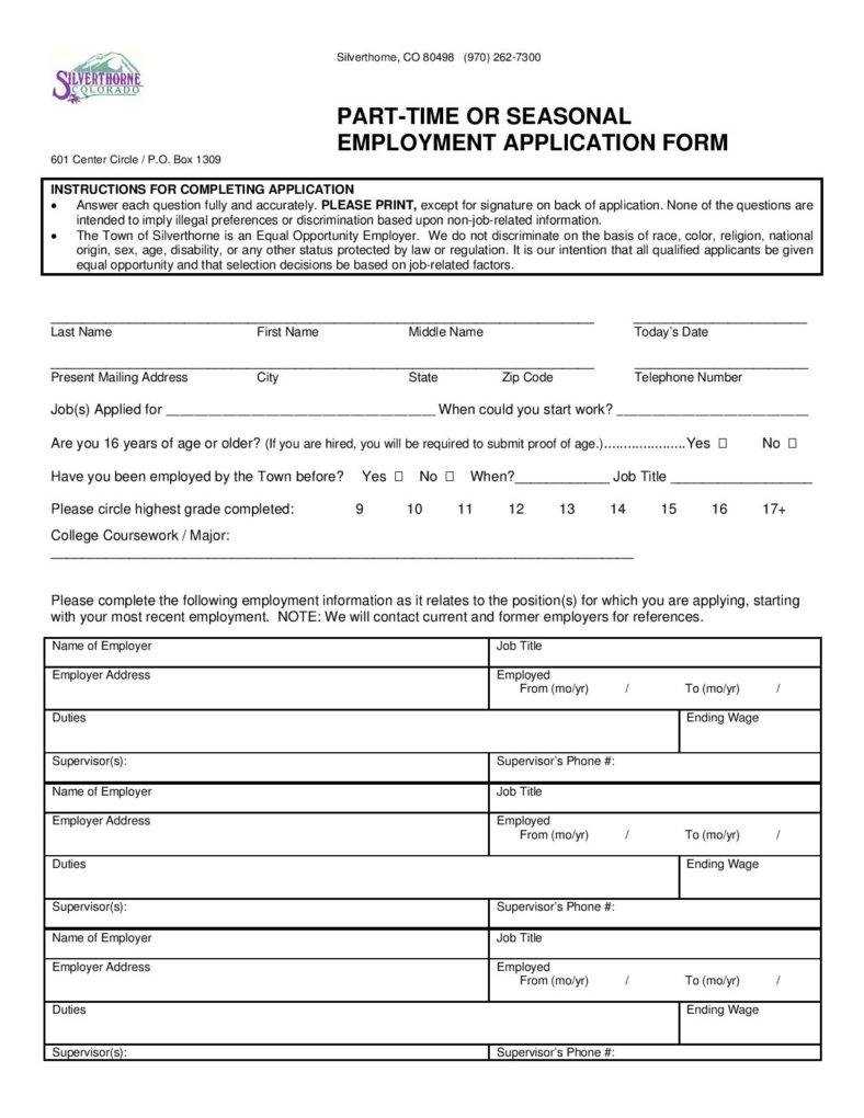14+ Employment Application Form – Free Samples, Examples Pertaining To Employment Application Template Microsoft Word