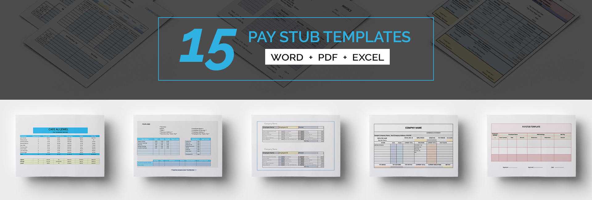 15+ Free Pay Stub Templates – Corporate, Employee, Company For Free Pay Stub Template Word