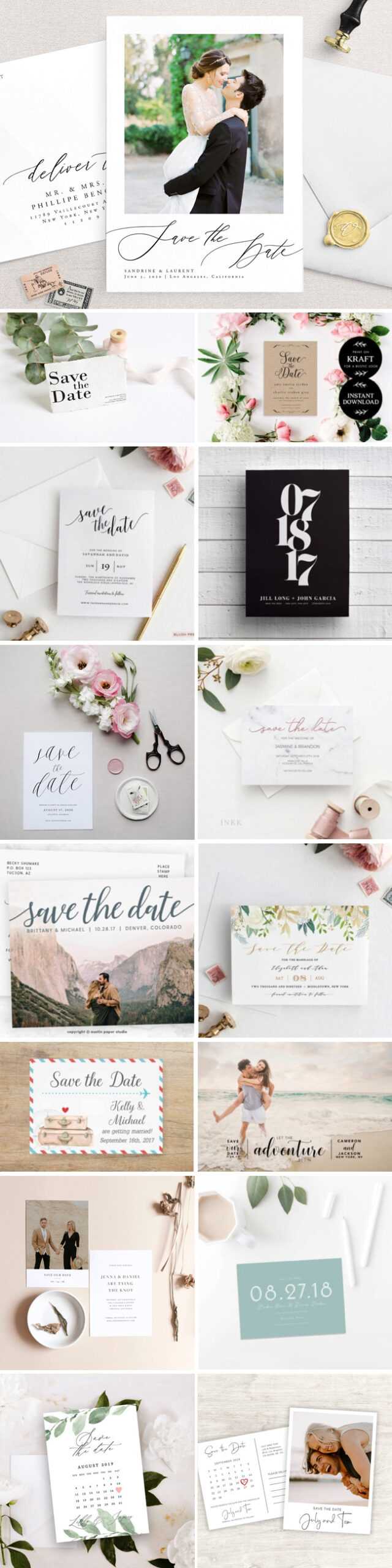 15 Free Printable Save The Dates | Southbound Bride For Free Save The Date Postcard Templates