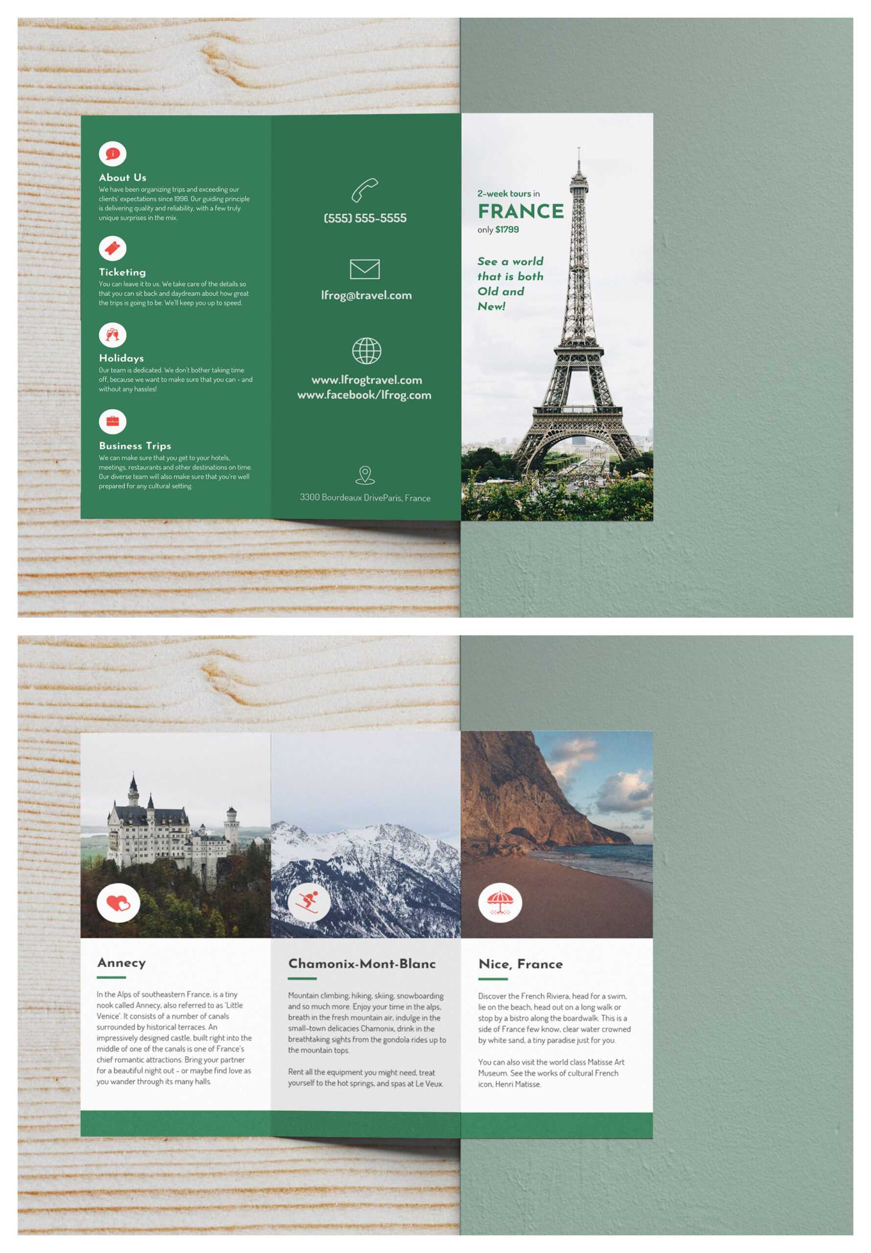example travel brochure assignment