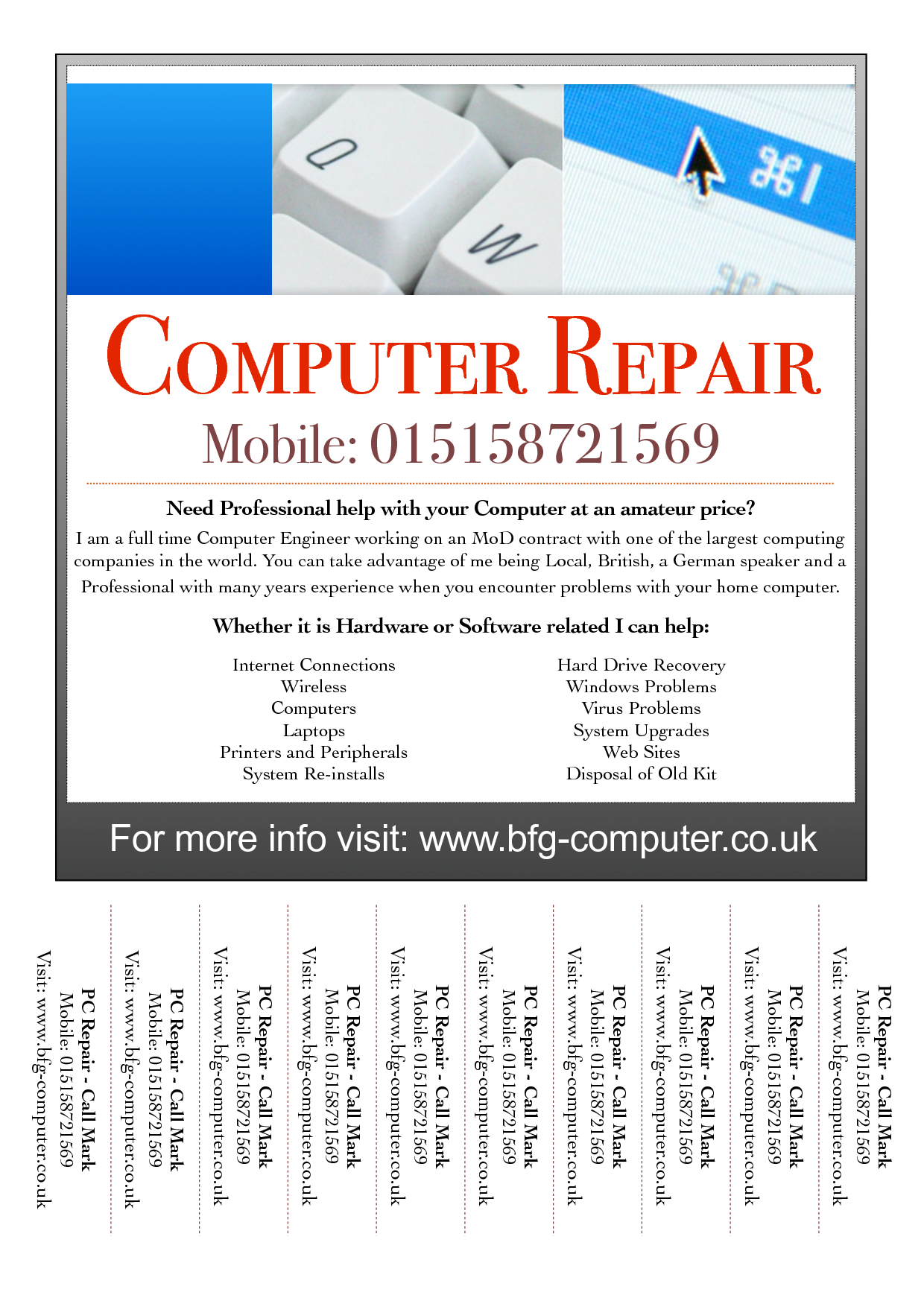 16 Psd Brochure Computer Rentals Templates Images – Computer With Computer Repair Flyer Word Template