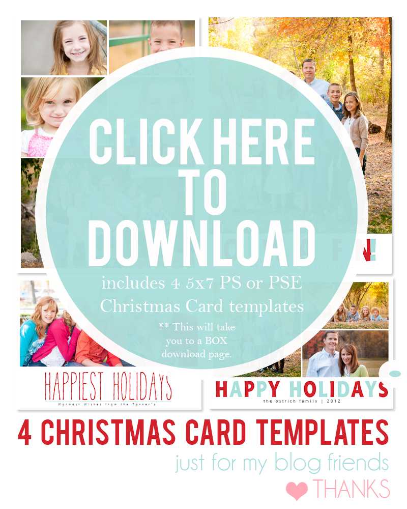 19 Christmas Card Photoshop Templates Free Images – Free For Christmas Photo Card Templates Photoshop