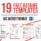 19 Free Resume Templates Download Now In Ms Word On Behance In Free Resume Template Microsoft Word