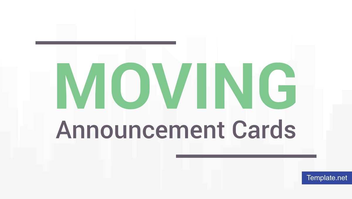 19+ Moving Announcement Card Designs & Templates – Psd, Ai In Free Moving House Cards Templates