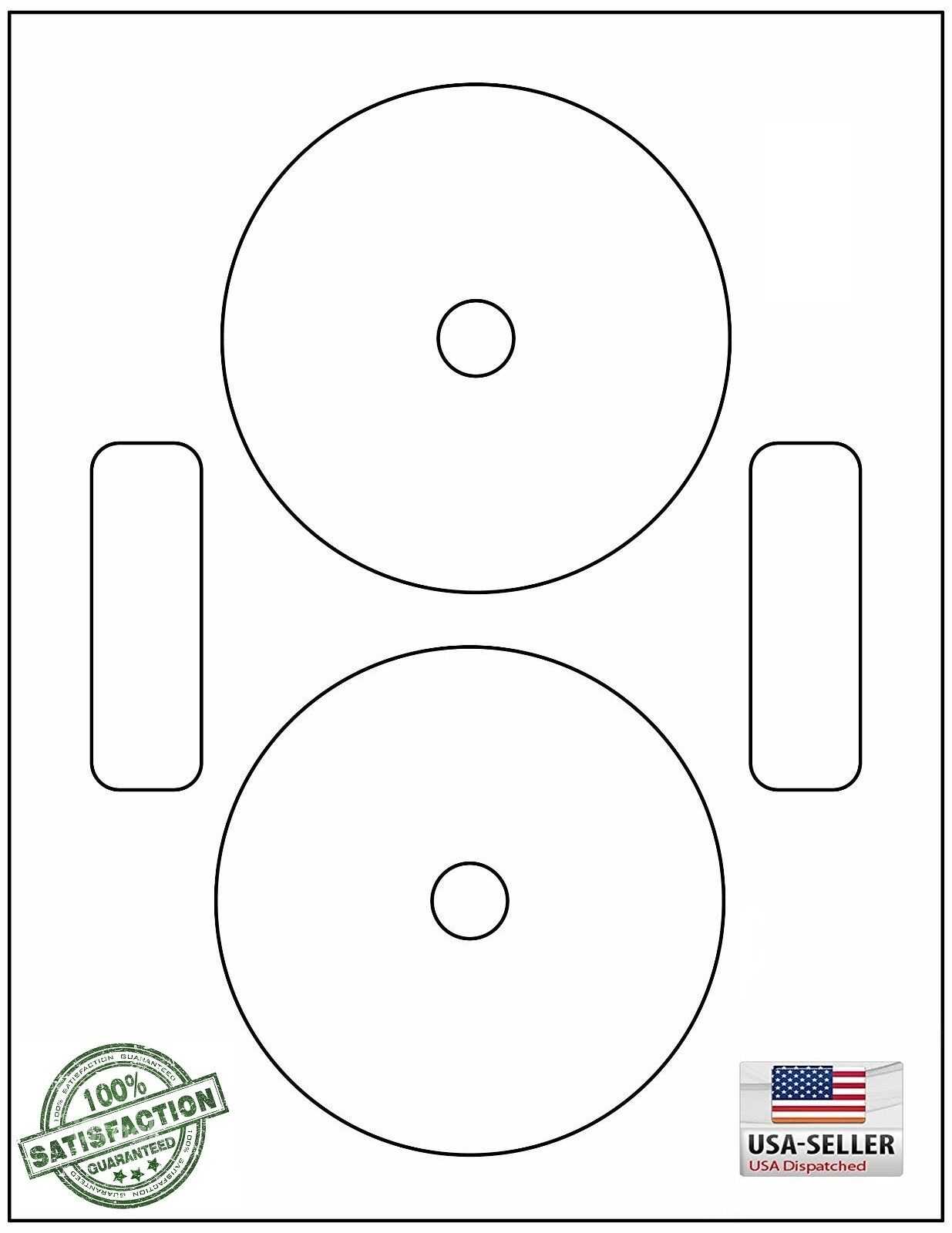 200 Neato Compatible Cd/dvd Labels, Matte White Laser Inkjet / 100 Sheets Pertaining To Fellowes Neato Cd Label Template