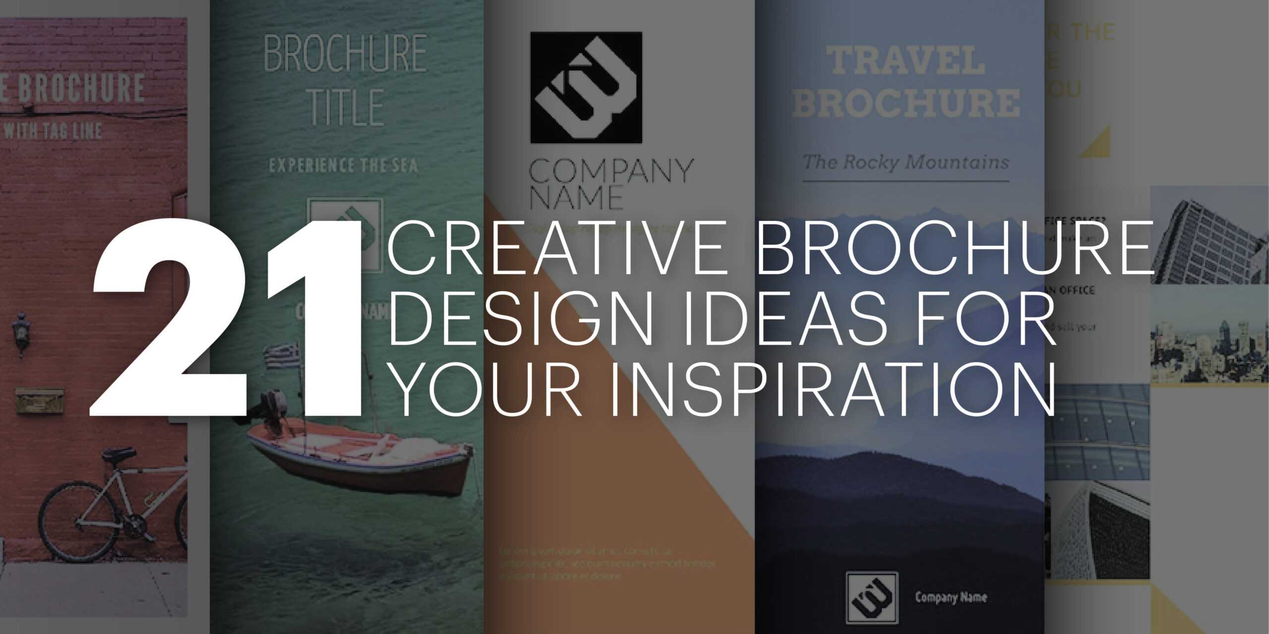 21 Creative Brochure Cover Design Ideas For Your Inspiration For E Brochure Design Templates