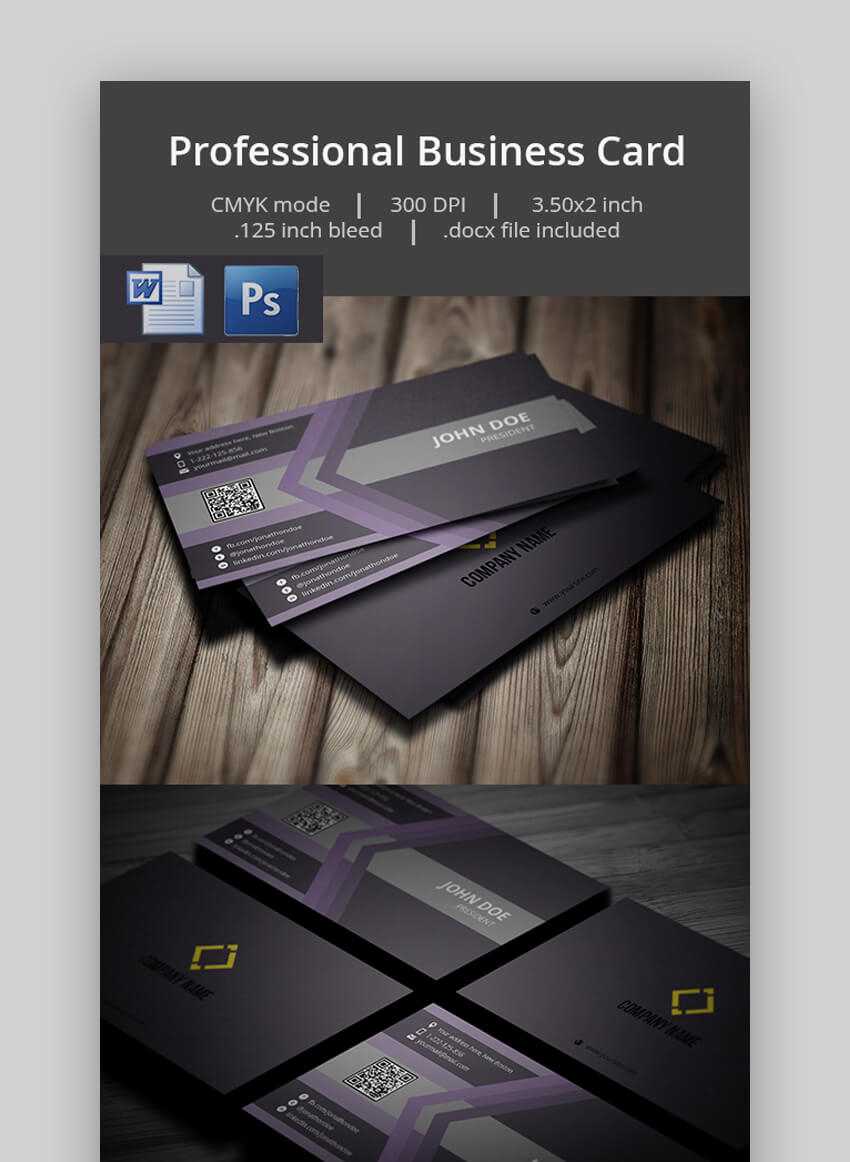 25+ Free Microsoft Word Business Card Templates (Printable For Free Blank Business Card Template Word