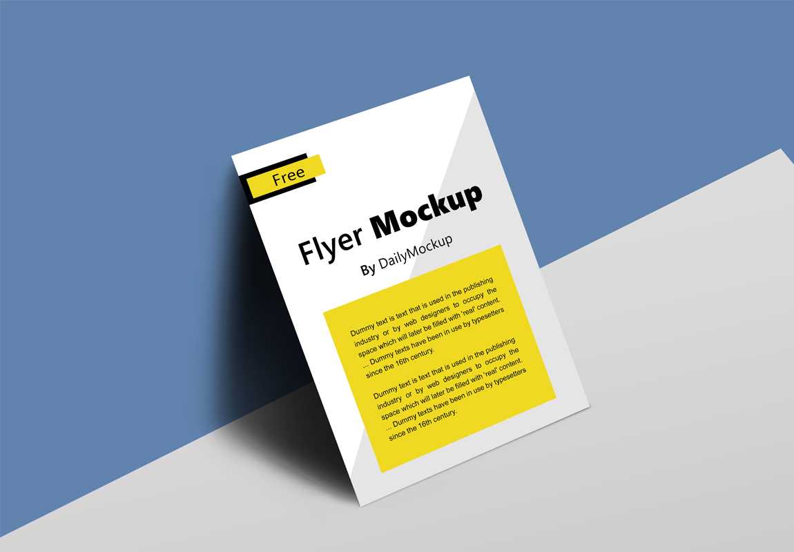 28+ Best Flyer Mockup Psd Templates For Free Download Regarding Flyer Design Templates Psd Free Download