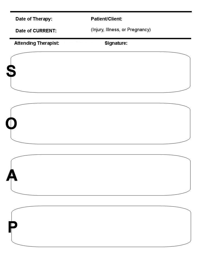 28+ [ Free Soap Notes For Massage Therapy Templates For Free Soap Notes For Massage Therapy Templates