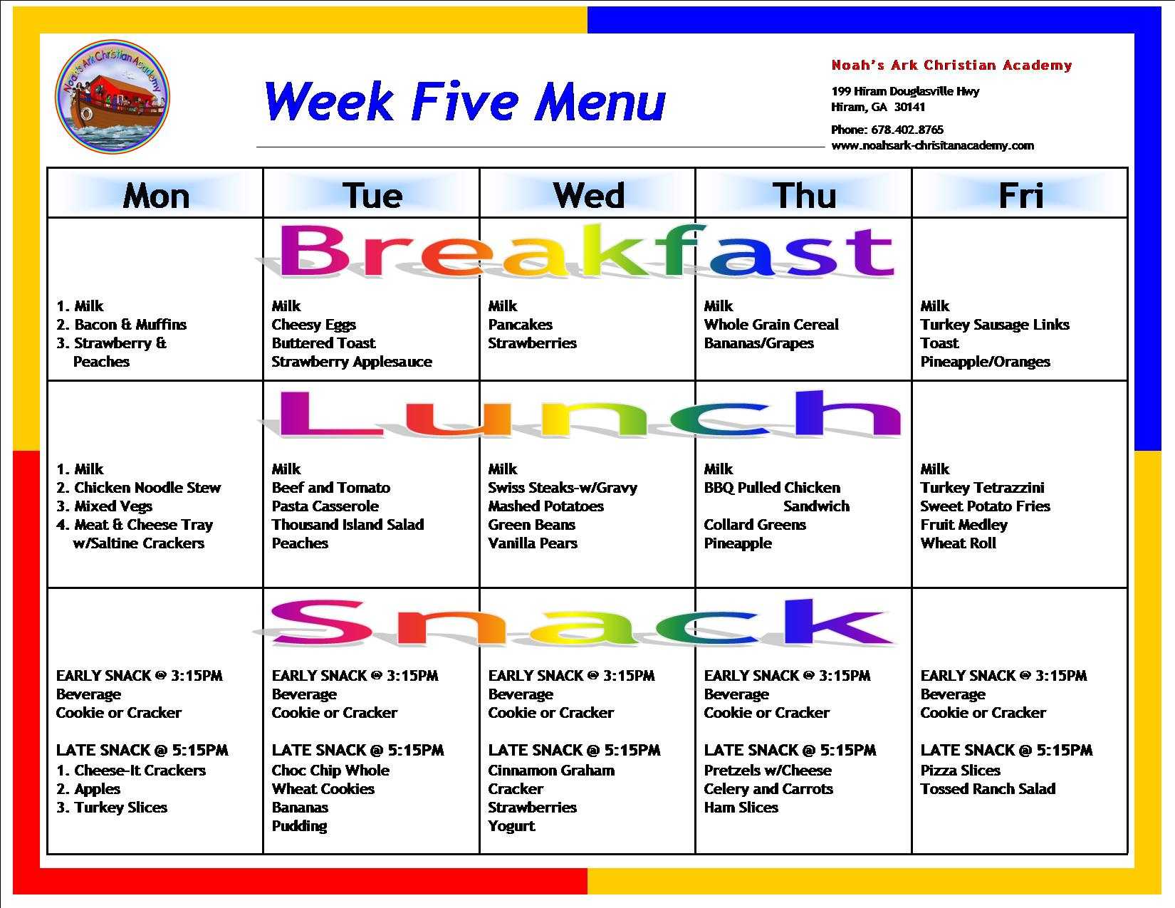 28 Images Of Template For Tracking Monthly Daycare Meal Pertaining To Daycare Menu Template