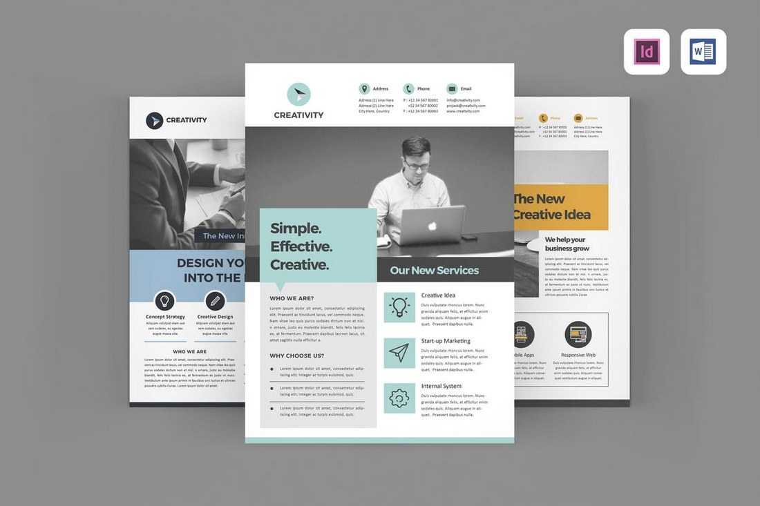 30+ Best Microsoft Word Brochure Templates – Creative Touchs Regarding Cool Flyer Templates For Word