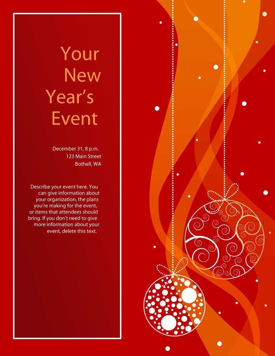 30 Christmas Flyers Free Printable | Andaluzseattle Template Inside Free Holiday Party Flyer Templates
