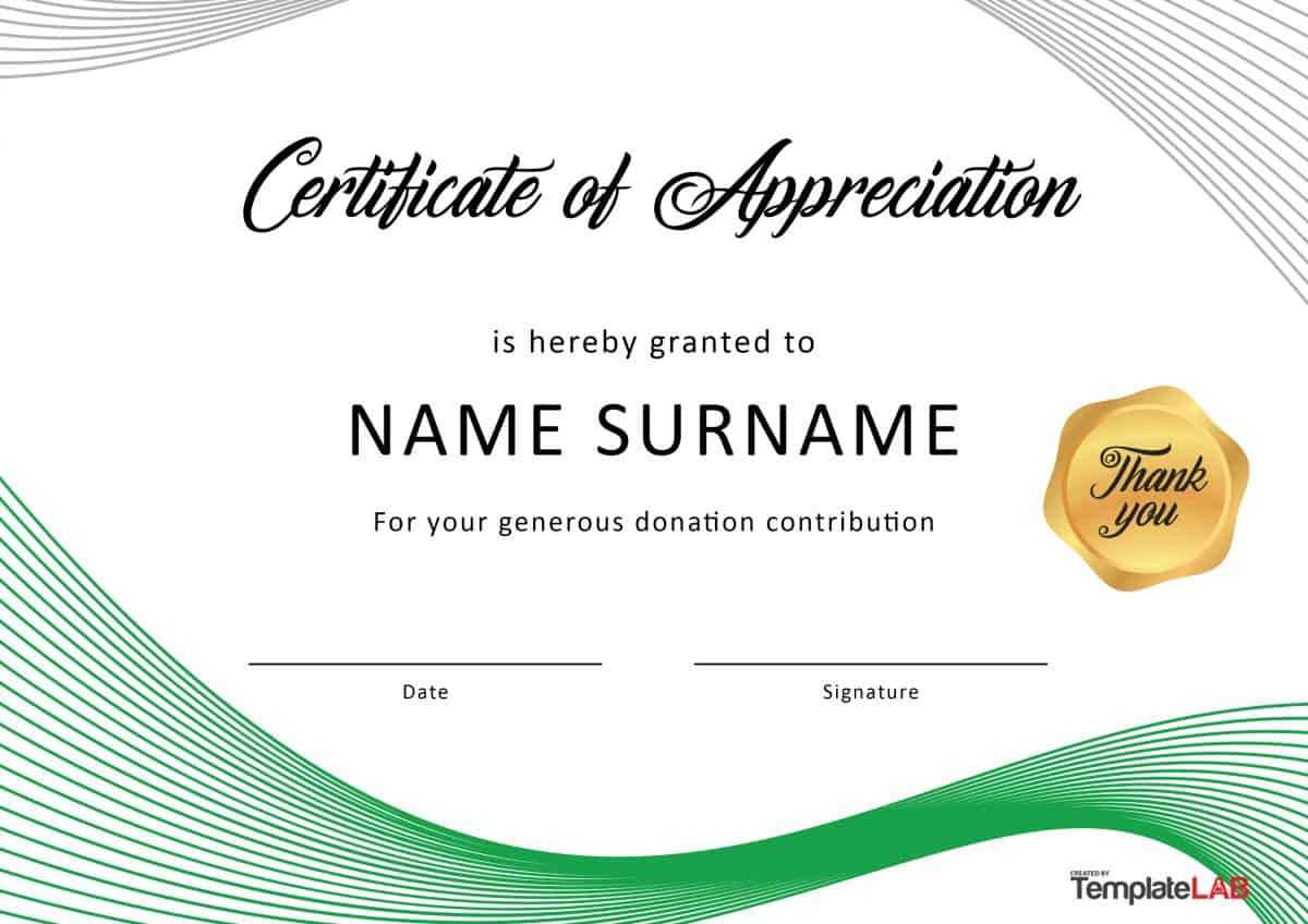 30 Free Certificate Of Appreciation Templates And Letters For Free Certificate Of Appreciation Template Downloads