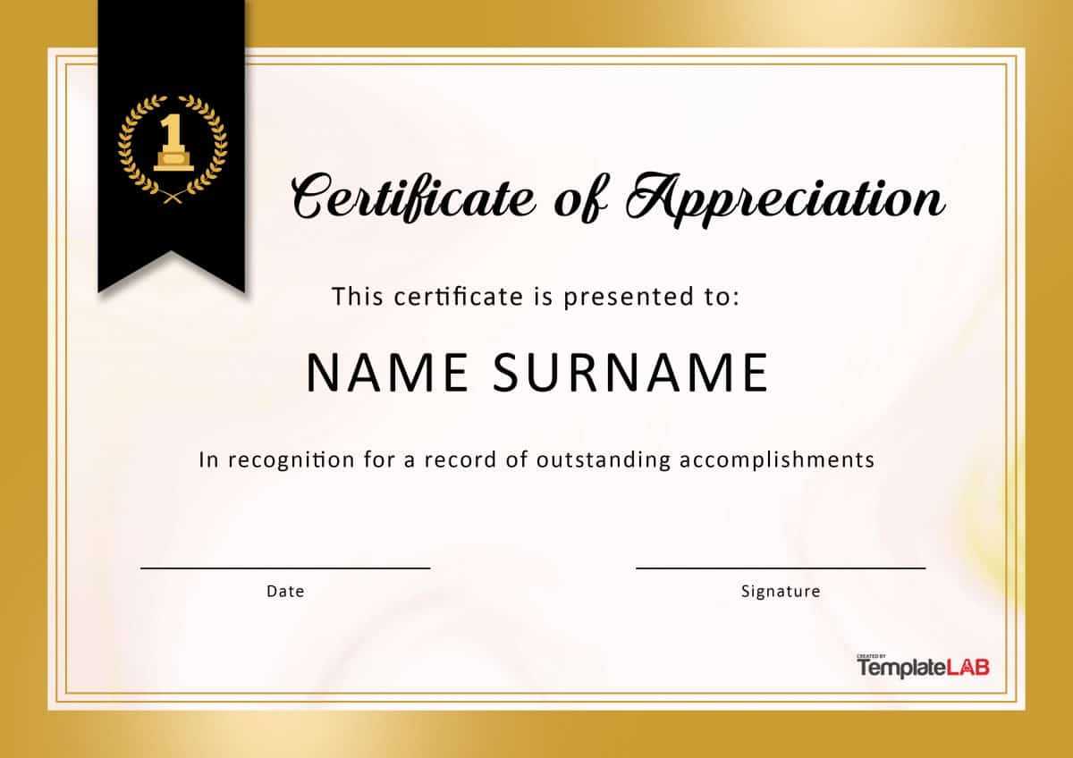 30 Free Certificate Of Appreciation Templates And Letters Inside Employee Recognition Certificates Templates Free