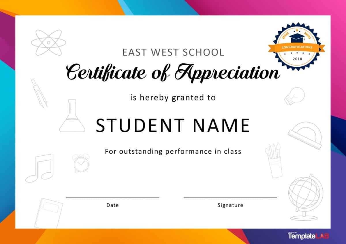 30 Free Certificate Of Appreciation Templates And Letters With Regard To Formal Certificate Of Appreciation Template