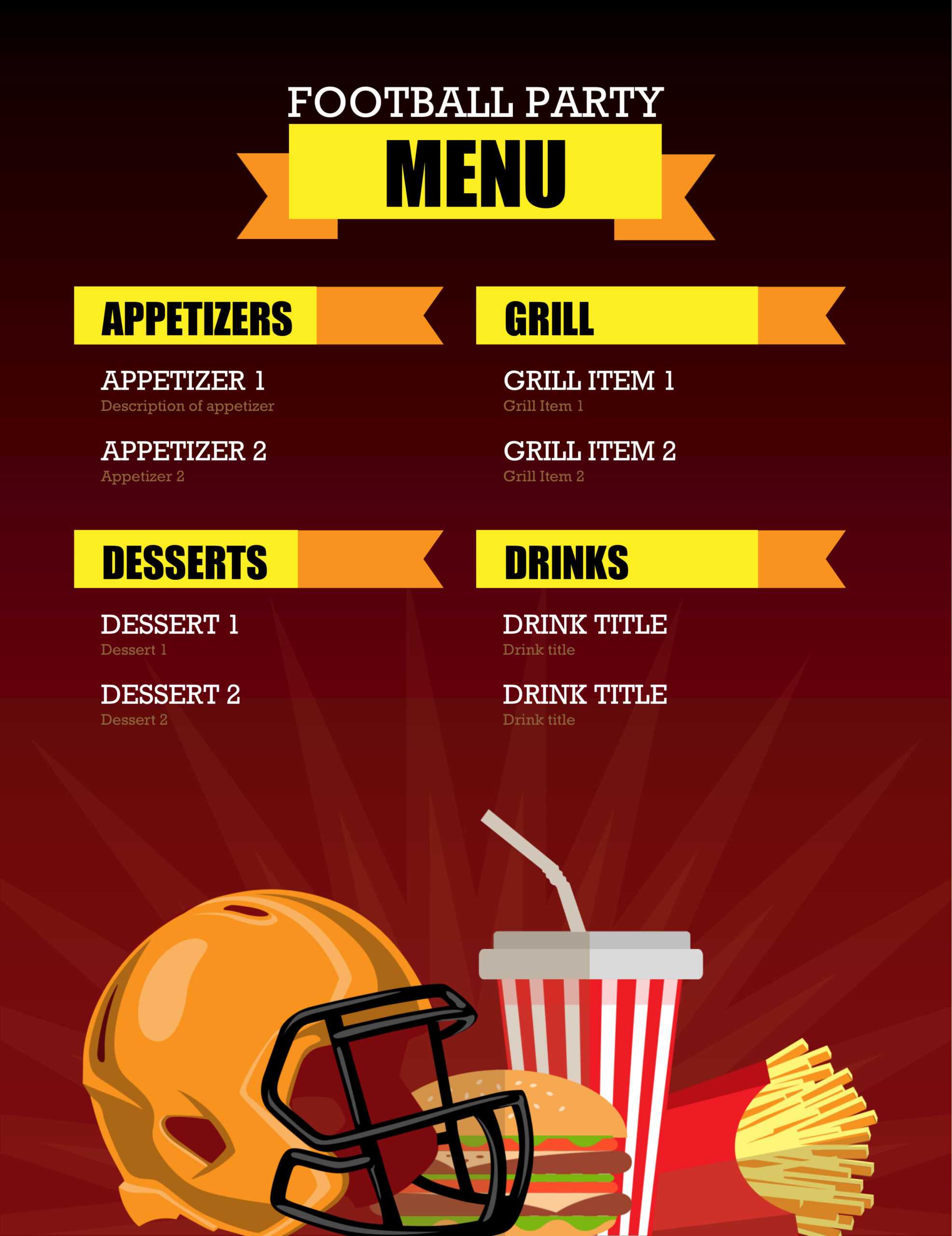 32 Free Simple Menu Templates For Restaurants, Cafes, And In Fun Menu Templates