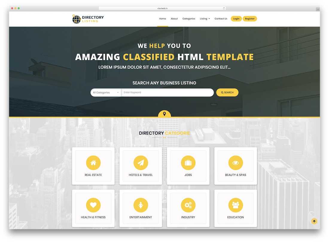 32 Top Responsive Directory Website Templates 2019 – Colorlib Within Free Business Directory Template