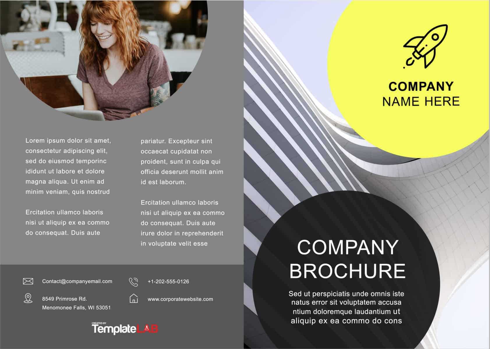 33 Free Brochure Templates (Word + Pdf) ᐅ Template Lab Throughout Free Template For Brochure Microsoft Office