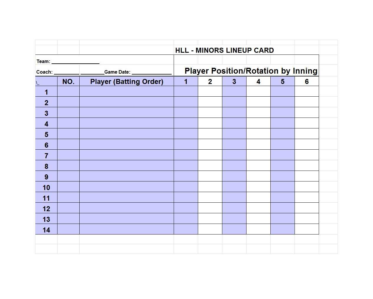 33 Printable Baseball Lineup Templates [Free Download] ᐅ With Regard To Dugout Lineup Card Template