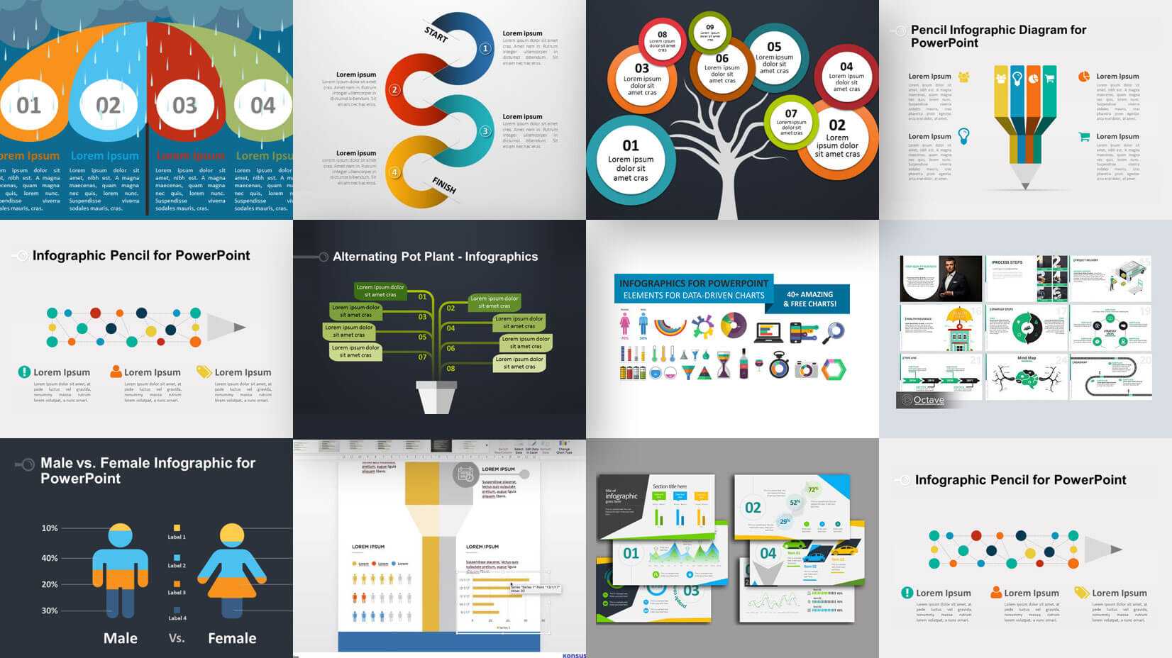 35+ Free Infographic Powerpoint Templates To Power Your Within Free Infographic Templates For Powerpoint