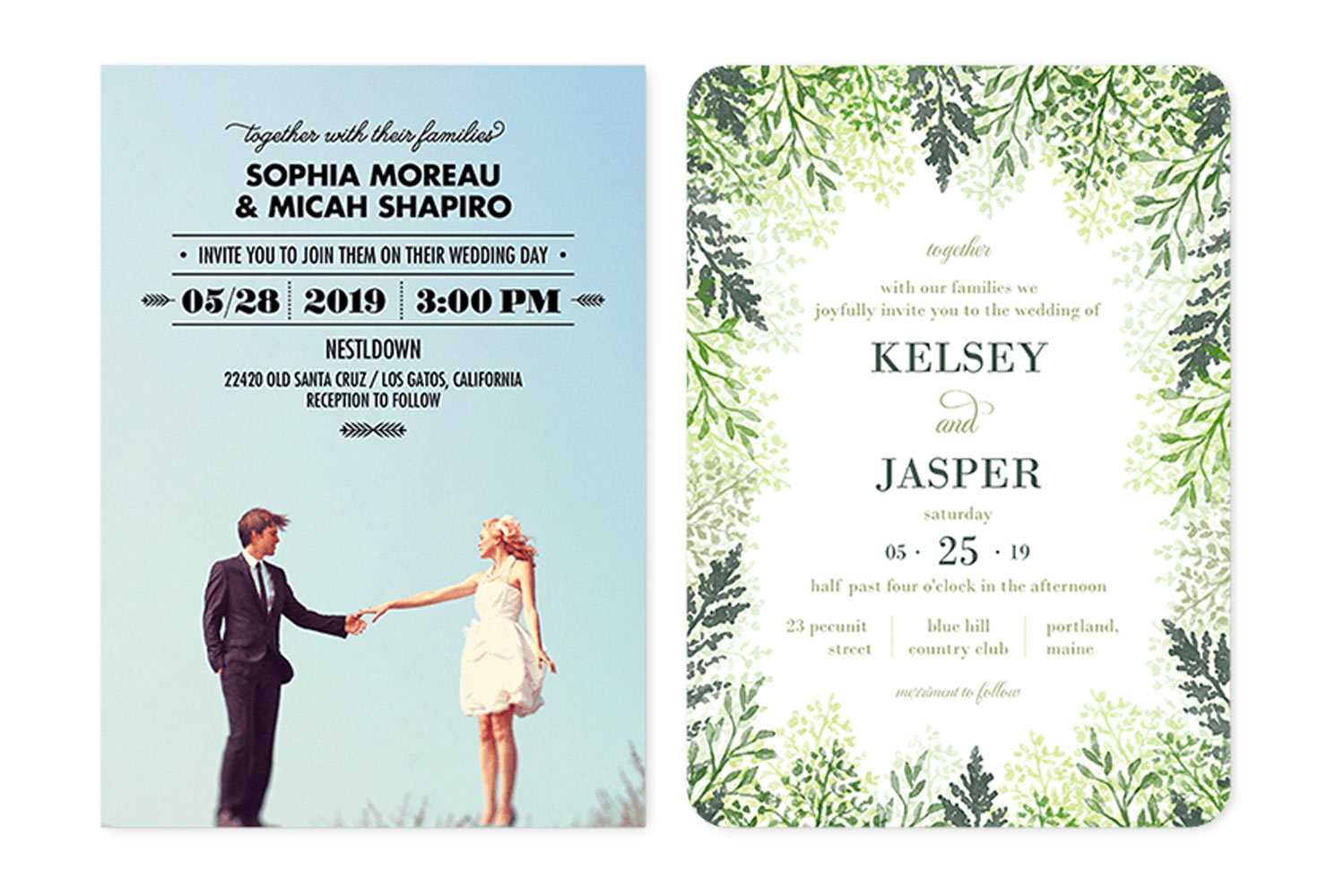 35+ Wedding Invitation Wording Examples 2020 | Shutterfly Inside Church Wedding Invitation Card Template