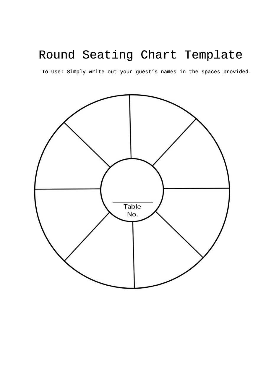 40+ Great Seating Chart Templates (Wedding, Classroom + More) Regarding Free Printable Wedding Seating Chart Template