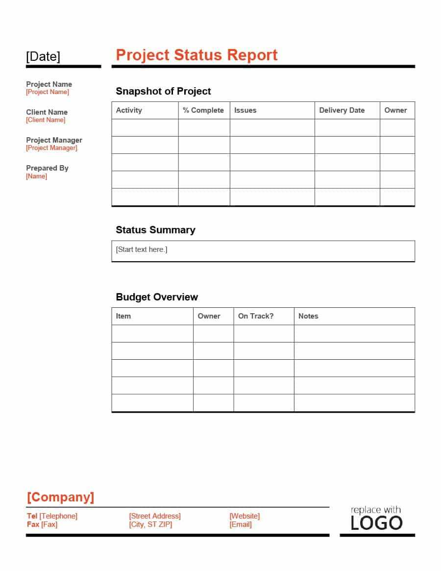 40+ Project Status Report Templates [Word, Excel, Ppt] ᐅ Inside Educational Progress Report Template