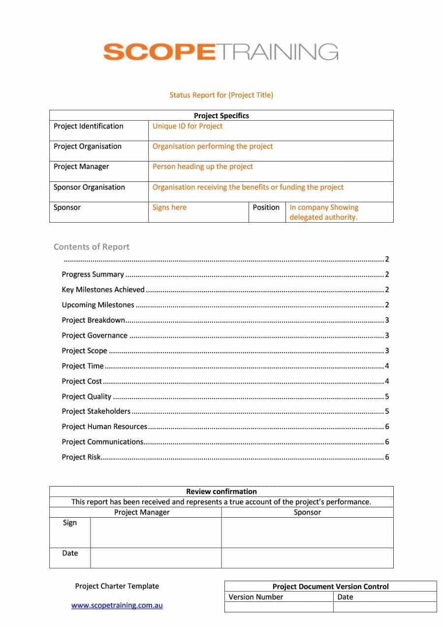 40+ Project Status Report Templates [Word, Excel, Ppt] ᐅ Within Educational Progress Report Template