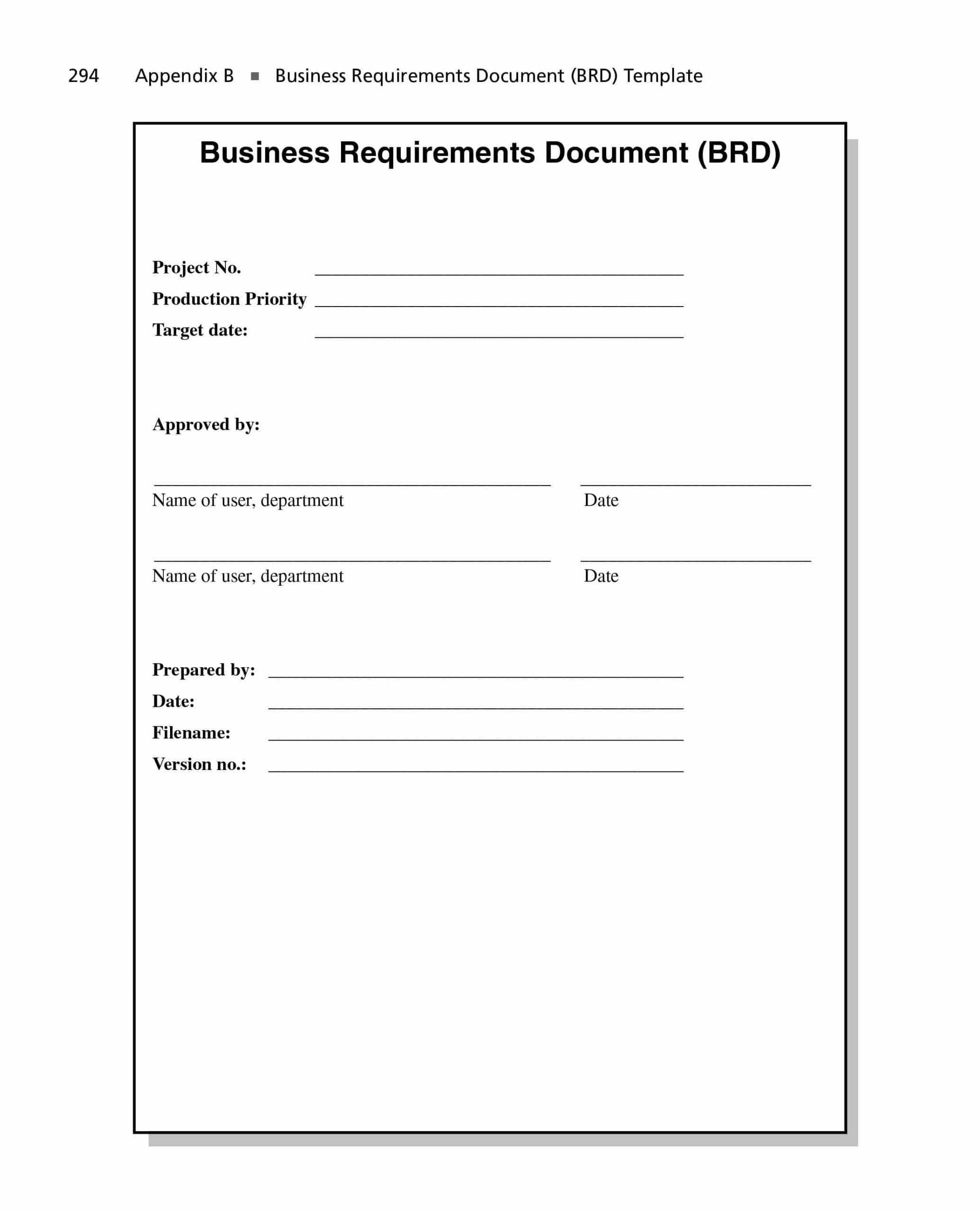 40+ Simple Business Requirements Document Templates ᐅ With Free Document Templates For Business