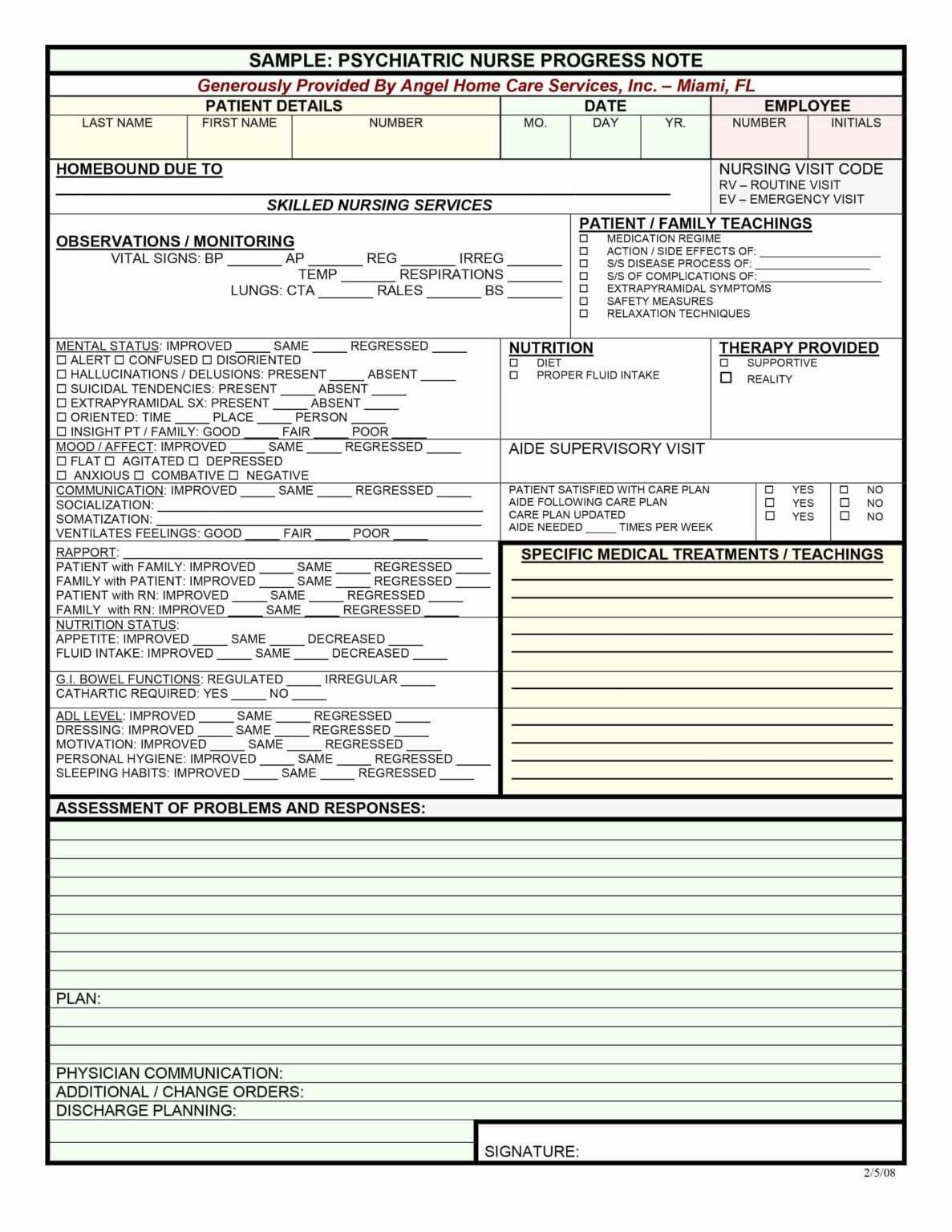 43 Progress Notes Templates Mental Health Psychotherapy With Regard 0710