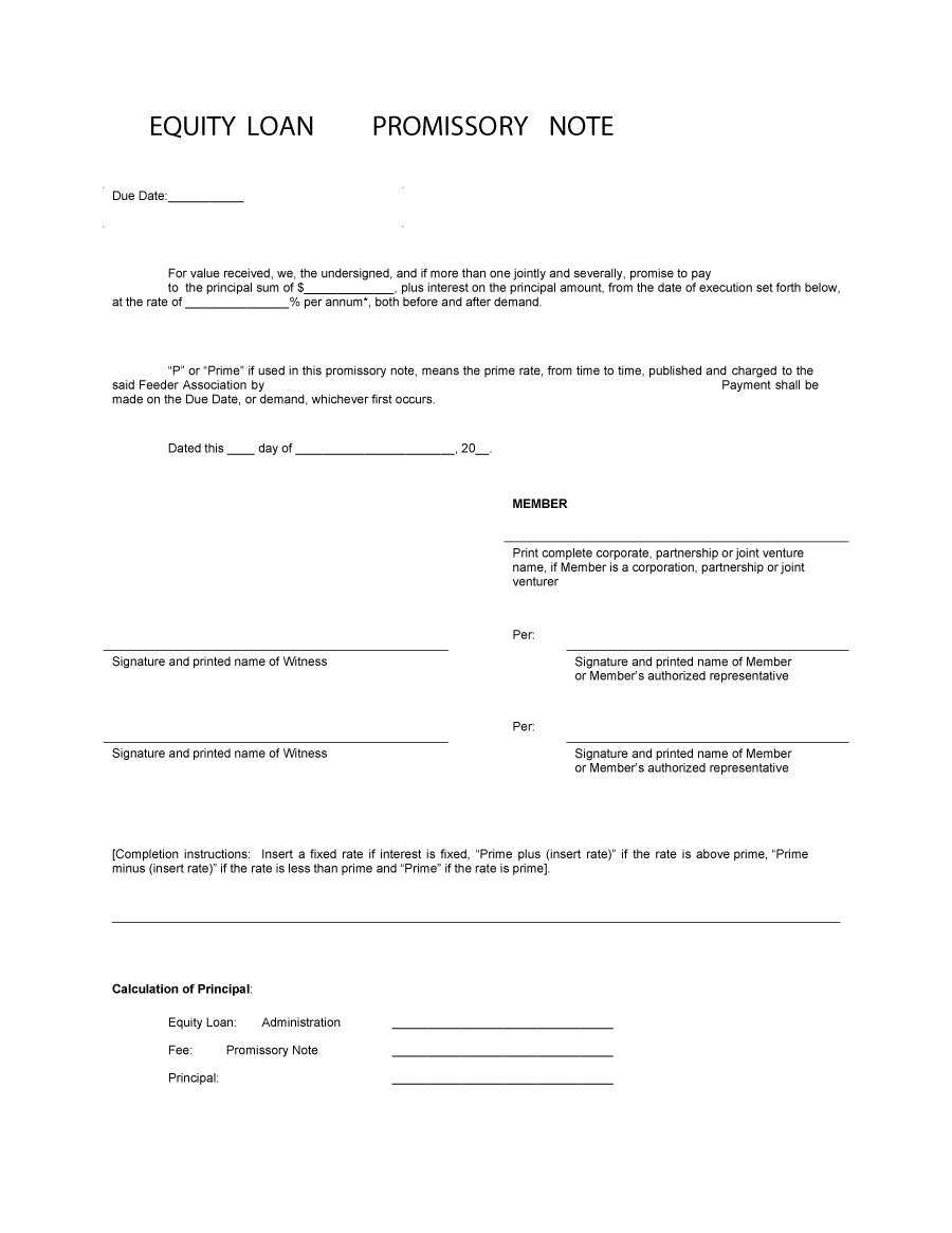 45 Free Promissory Note Templates & Forms [Word & Pdf] ᐅ Within Convertible Loan Note Template