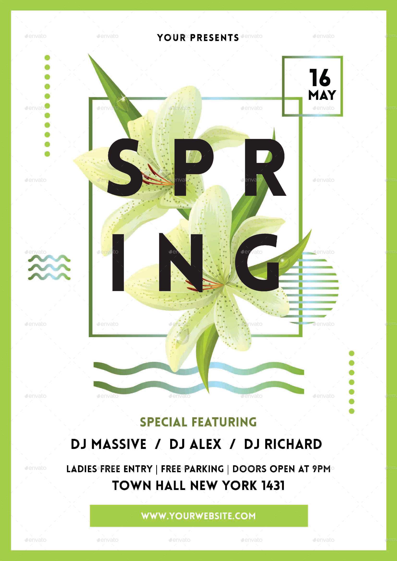 45+Premium & Free Psd Spring Flyer Templates For The Best With Regard To Free Spring Flyer Templates
