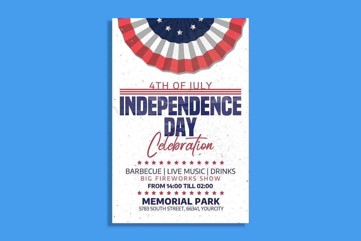 4Th Of July Independence Day Flyer Template Regarding Customer Appreciation Day Flyer Template