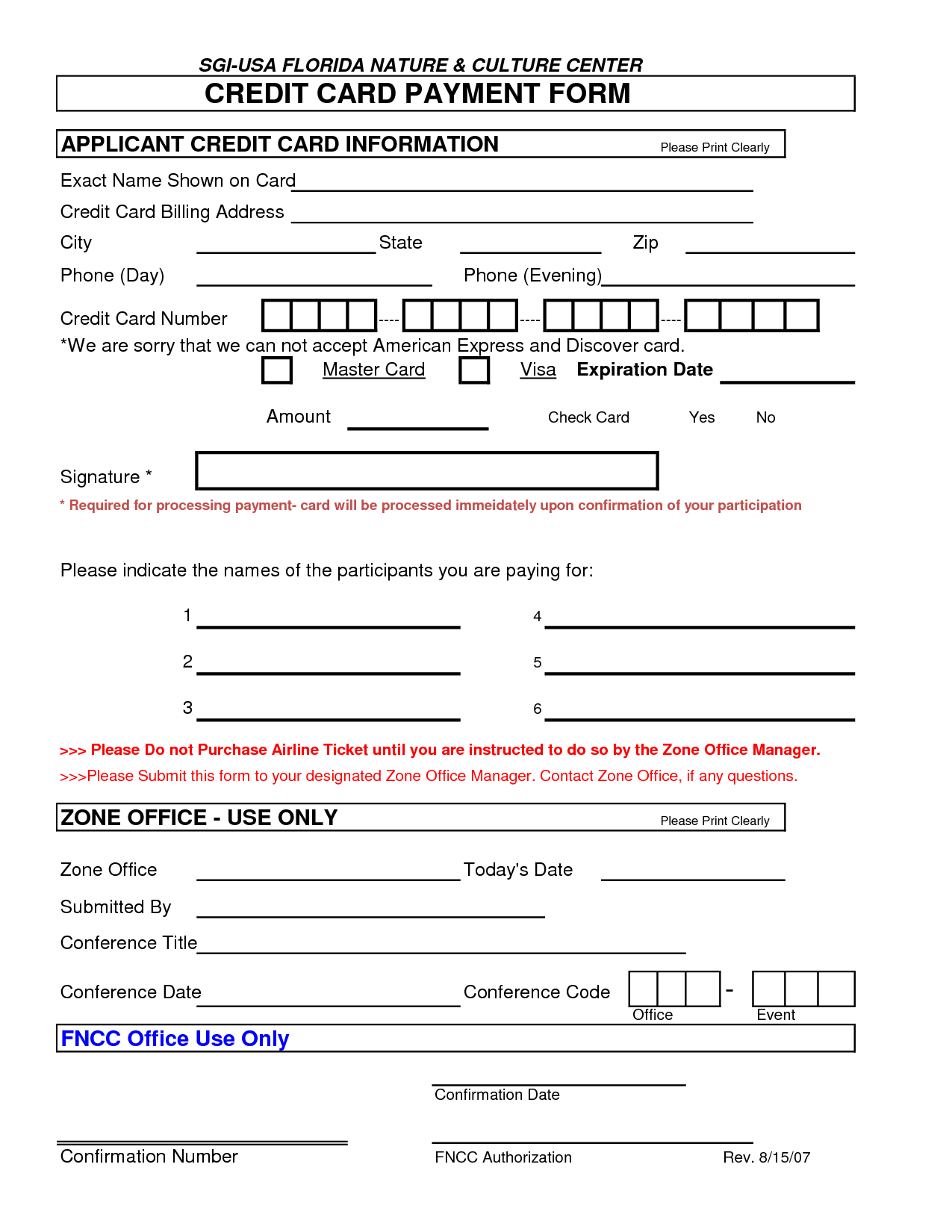 5 Credit Card Authorization Form Templates – Free Sample Inside Credit Card Payment Slip Template