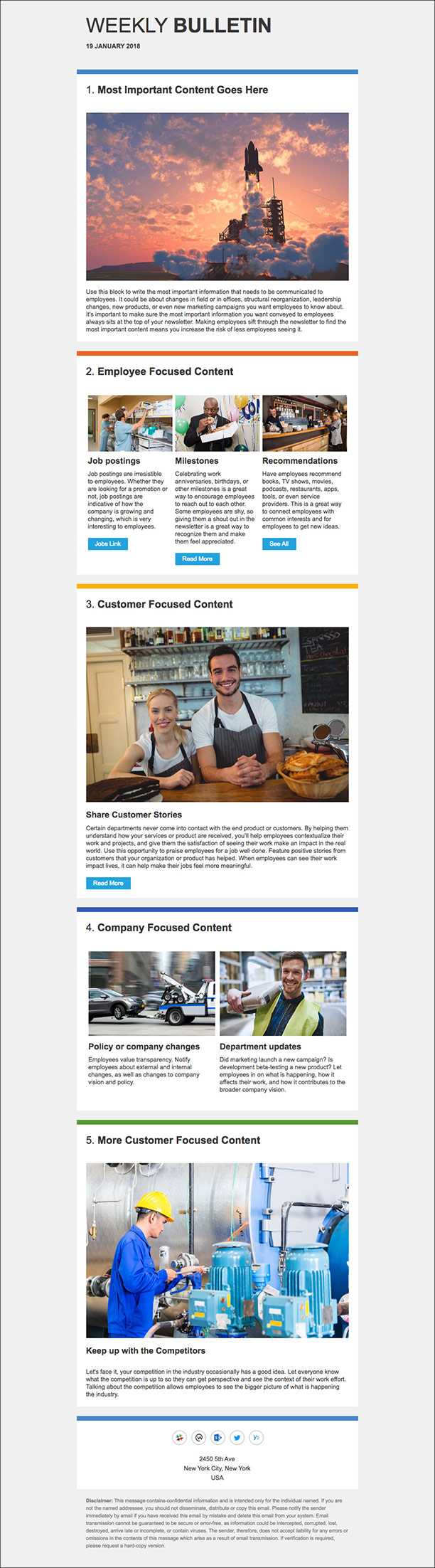 5 Internal Newsletter Templates For Outlook That Employees For Employee Newsletter Templates