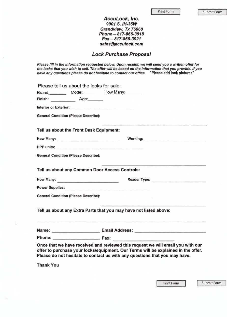 5+ Purchase Proposal Templates – Proposal Templates Pro For Equipment Proposal Template