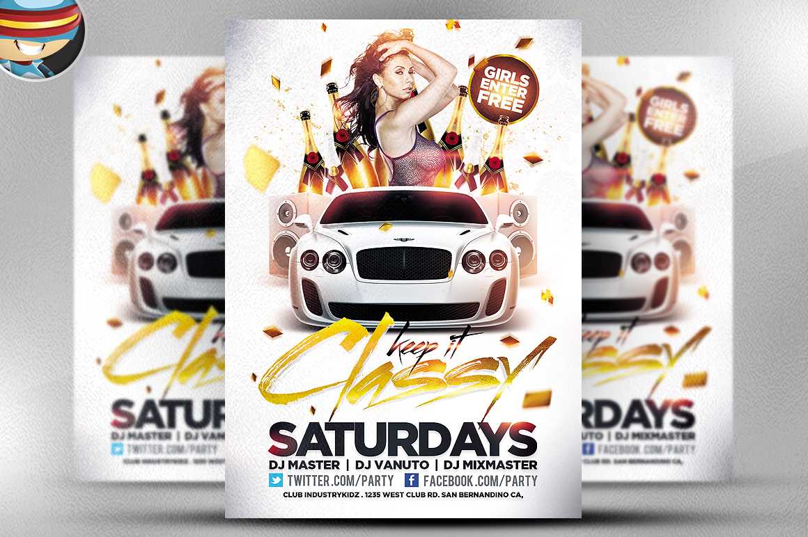 50+ Cool Club Flyers & Party Flyer Templates | Flyer Psd With Free Block Party Flyer Template