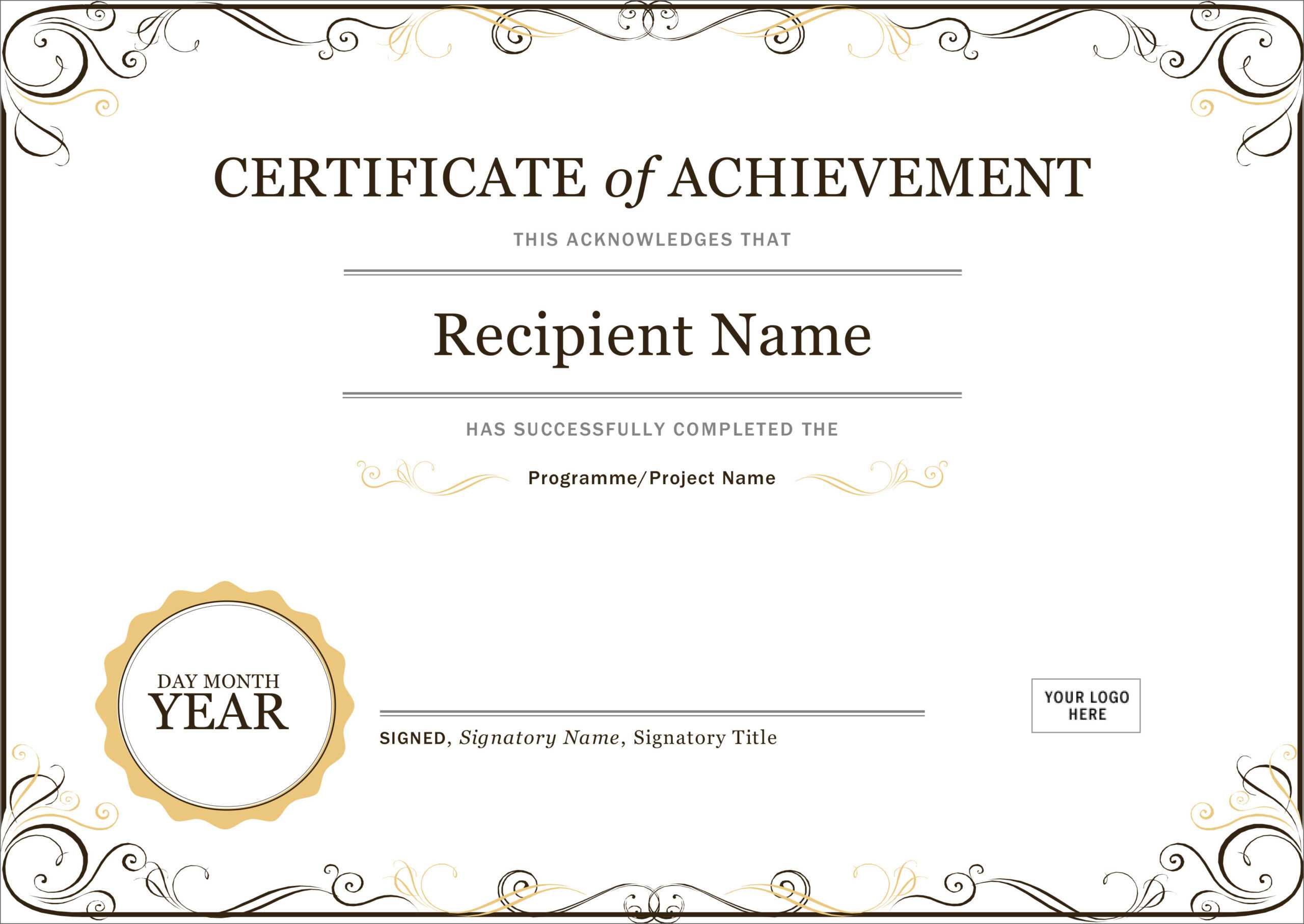 50 Free Creative Blank Certificate Templates In Psd Regarding Employee Of The Year Certificate Template Free