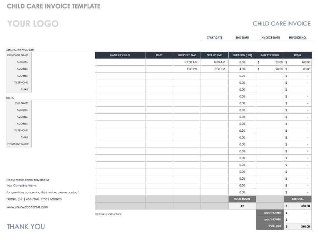 55 Free Invoice Templates | Smartsheet With Regard To Free Auto Repair Invoice Template Excel