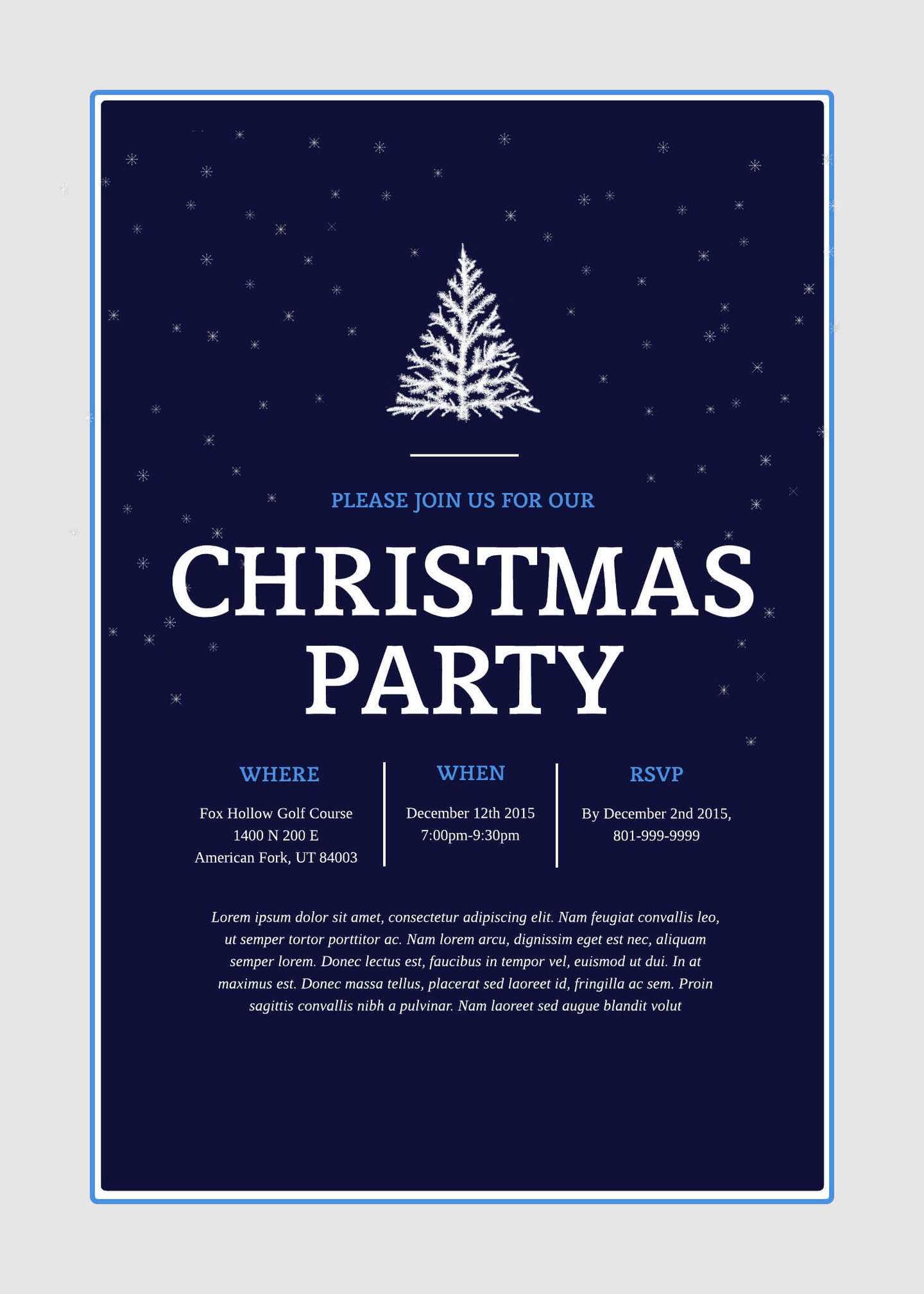 6 Free Christmas Templates & Examples – Lucidpress Regarding Free Christmas Party Flyer Templates